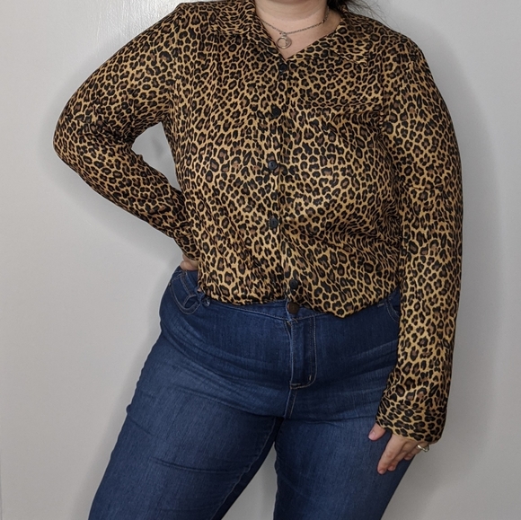 Vintage Leopard Print Carol Baskin Shirt - Picture 1 of 3